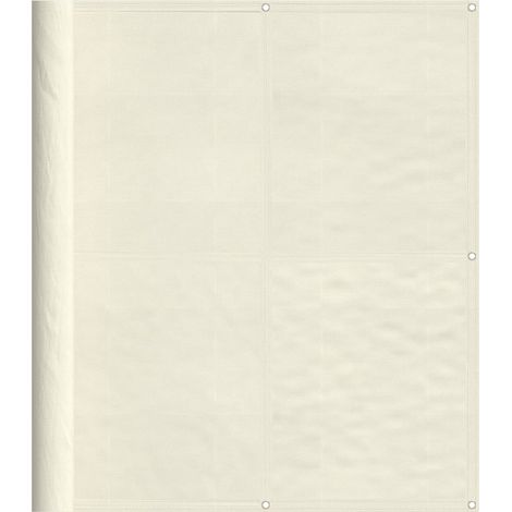 Écran de balcon,Brise Vue de terrasse,Toile de Balcon crème 120x700 cm 100% polyester oxford CFW311560 (1/5)