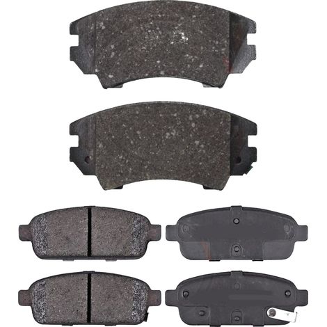 KIT PASTIGLIE FRENO ANTERIORI E POSTERIORI compatibile con PEUGEOT 3008 SUV (MC,MR,MJ,M4) / PASTIGLIE FRENANTI AUTO OEM P 61 135,P 61 124  P 61 122 / SOSTITUZIONE DIRETTA / BASSA POLVERE / SILENZIOSO