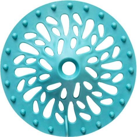 Crépine de siphon sol en TPR avec trou carré et filtre antibactérien pour cheveux , idéale baignoire (1/5)