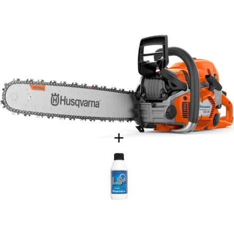 Husqvarna – Tronçonneuse thermique 59.8cc 4.7CV 45cm – Moteur X-Torq pour faibles émissions – Conçue pour travaux intensifs – Système de nettoyage centrifuge (1/5)