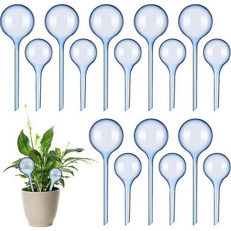10 Boules d'Arrosage Automatique pour Plantes, Sphères Auto-Arosage en Verre, Kit de 10 Goutteurs à Eau pour Jardin Intérieur et Extérieur (1/3)