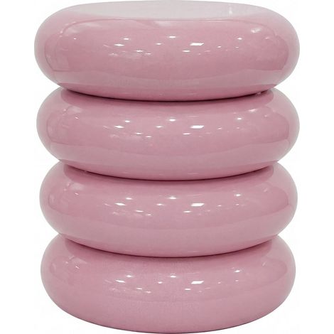 Table d'appoint en métal - Rose poudré - SIBANA