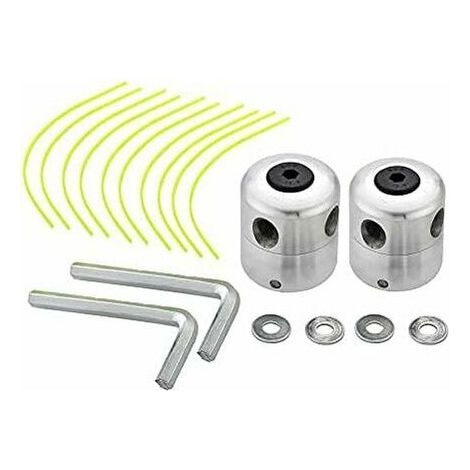 SHINING HOUSE Stück Universal-Aluminium-Freischneiderkopf, Doppeldrahtkopf, Nylonfadenspule, Freischneider-Zubehör (1/5)
