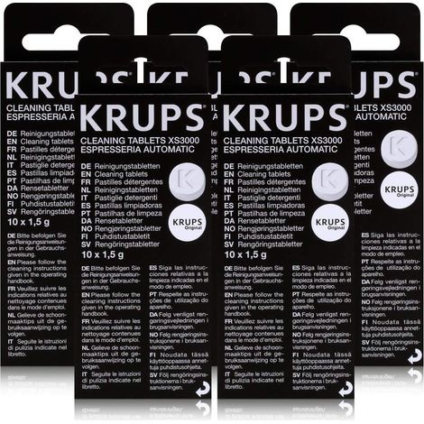 Lot de 5 boîtes de pastilles détergentes pour Cafetière KRUPS XS300010