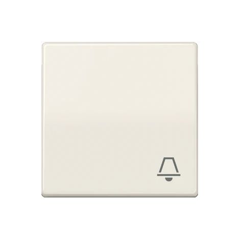 Jung Tasto basculante 1 posto, simbolo campanello, duroplastica, Serie AS, bianco AS 591 K