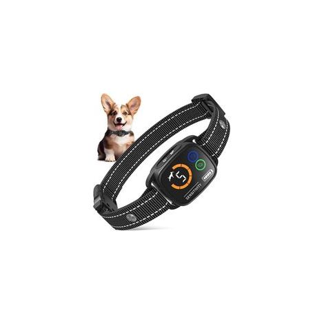 Collier Anti aboiement Chien, Collier Electrique pour Chien 6 Niveaux de Sensibilité, Modes Son/Vibration/Vibration Forte Rechargeable, Étanche IP67 pour Petit Moyen Grand Chiens - Noir (1/4)