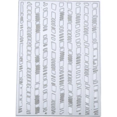 Pochoir décoratif en acier au carbone pour gaufrage et loisirs créatifs (scrapbooking, loisirs créatifs). (1/4)
