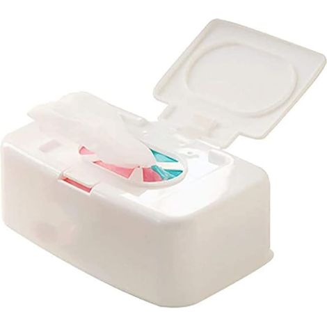 Boîte à lingettes humides avec couvercle - Étanche à la poussière - Pour la maison et le bureau (1/5)