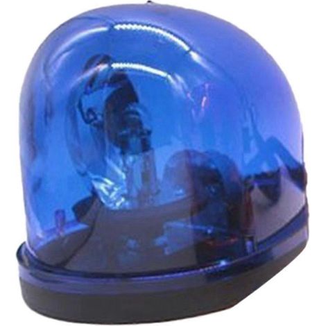 Luces de alarma giratorias tipo caracol de 12 V, color azul, luz de advertencia, luz de techo, luz estroboscópica universal para automóviles. (1/5)