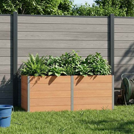 Teenpull – Hochbeet Braun 250 x 100 x 91 cm (1/5)