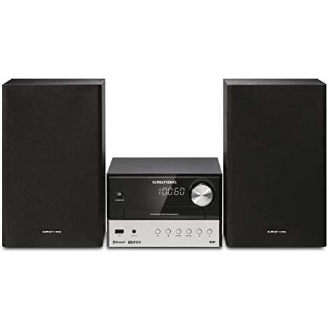 Grundig CMS 3000 BT DAB+ Microcadena de música para uso doméstico 30 W Negro, Plata (1/4)