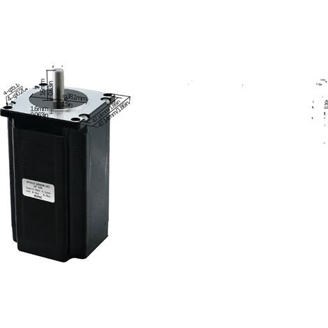Motor paso a paso, corriente de 3 A, ángulo de paso de 1,8 grados, 57HS112, 3 Nm, 8 mm-c (1/2)