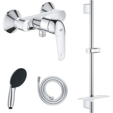 Pack mitigeur douche mécanique GROHE Swift 2023 + Douchette Vitalio Start 110 + Barre Quickflix Vitalio Smartactive + Flexible