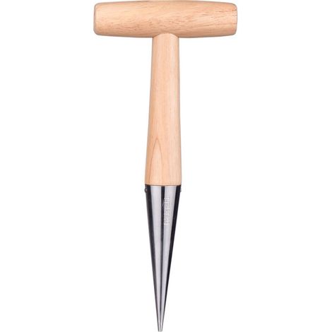Outil de Plantation à Bulbes, Planteur de Jardin Domestique, Planteur à Engrais et Graines, en Acier au Carbone avec Manche en Bois Sculpté Confortable (1/3)