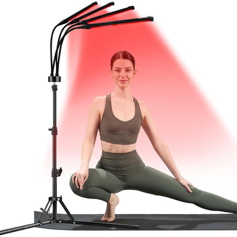 Infrared Red Lamp 660/850nm, 180 LED, 4 Heads, Tripod (1/5)