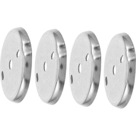 Healeved Lot de 4 rondelles de fixation pour barre porte-serviettes de salle de bain, accessoires de rechange, base en acier inoxydable pour salle de bain (1/5)