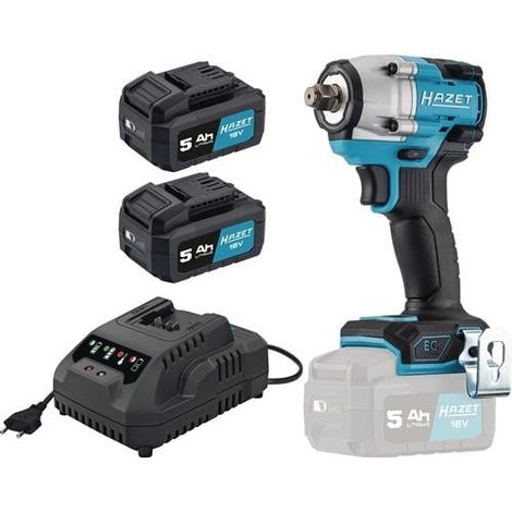 Atornillador de impacto a batería 9512-600/4 18V 5Ah 12,5mm (1/2 pulgada) cuad. 406 Nm HAZET (1/5)