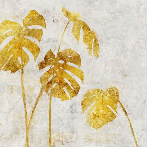 papier peint panoramique feuilles or - Komar (1/4)