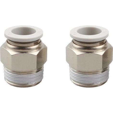 connettori rapidi per aria compressa, raccordi pneumatici, diametro 4 mm (bianco, M5) LEMROE