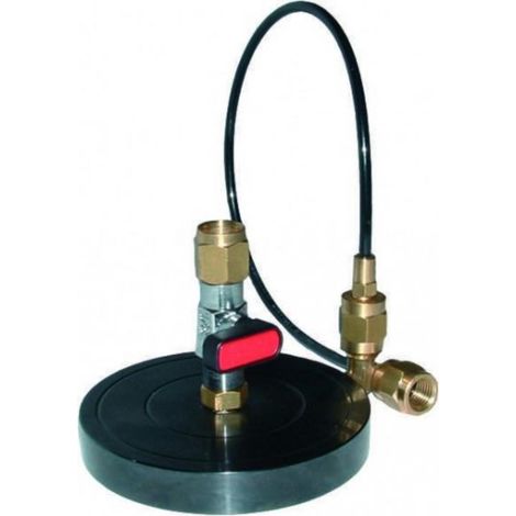 PIATTELLO SUPPORTO BOMBOLA GAS REFRIGERANTE R134 R410 R407 R404 da 1/4 a 5/16 Un