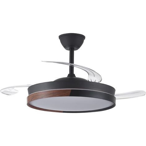 Ventilador LED aspas plegables Ecoro CCT Dim (45W) Negro (1/5)