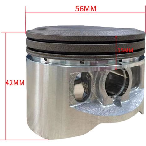 Le kit piston pour moto YX140 est compatible avec les modèles Yin Xiang YX140 et 150 équipés d'un moteur de 140 cm³ et d'un alésage de 56 mm. Il permet d'augmenter la cylindrée. (1/3)
