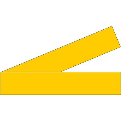 Lot 2 bandes 52mm x 1m - Lignes Pleines Jaune - 4641584 (1/2)