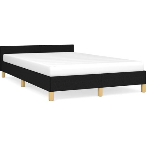 Maison Exclusive - Giroletto senza Materasso Nero 120x190 cm in Tessuto (1/5)