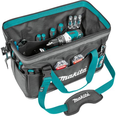 Makita – Caisse à outils 3 compartiments – Boîte de rangement pour outils – Matériau résistant – Dimensions 45x30x15cm
