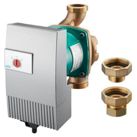 OVENTROP Pompe de circulation à haute efficacité pour kit de circulation d'eau potable Regumaq X-80, Wilo PARA MAXO-Z 25-180-10-F02, 1381592
