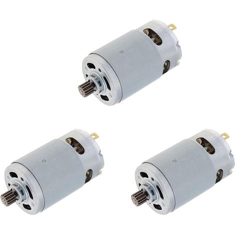3 motori a spazzole RS550 da 21 V, 14 denti, adatti per mini seghe per tronchi da 4/6 pollici, accessori per motoseghe (1/5)