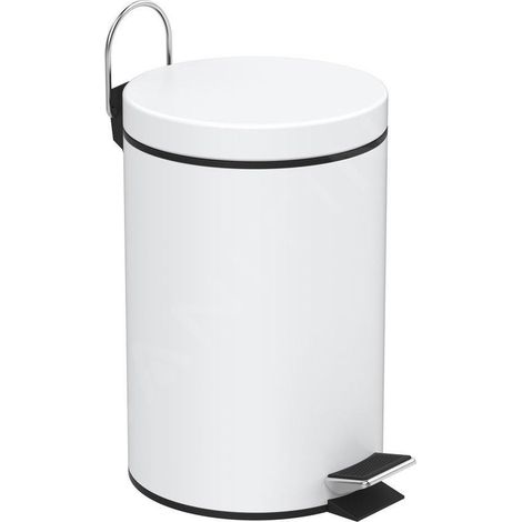 Aqualine Simple Line - Poubelle 3l, blanc 28103 (1/5)