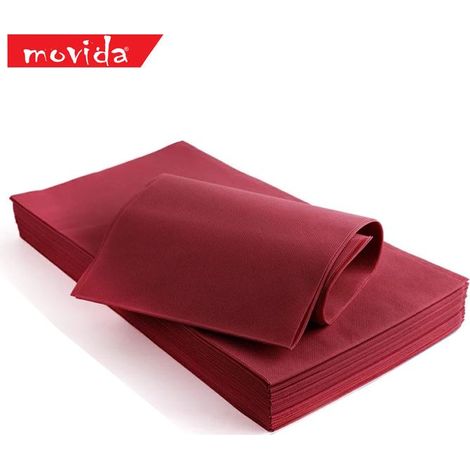 Set 25 Pezzi Tovaglia Monouso in TNT Quadrata Vinaccia 100 x 100 cm
