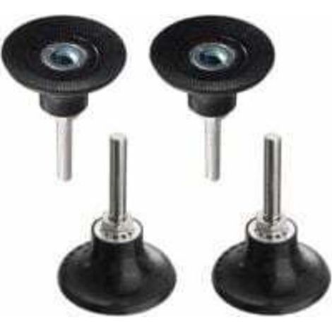 Bardusch-Plateaux de Polissage 50mm Disc Pad Support de Disque Abrasif de Ponçage Mandrin Polissage avec Tige de 1/4 '' Porte-Disque Rondes à Verrouillage Changement Rapide pour Outil Rotatif LO-Ron (1/5)