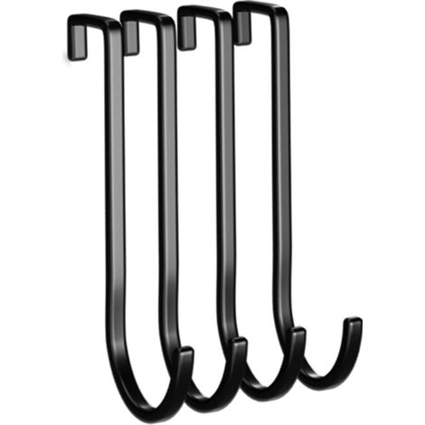 Lot de 15 crochets de suspension pour barres magnétiques - Noir - Pour outils - Support mural pour outils de jardin - Support pour outils de rangement (1/3)