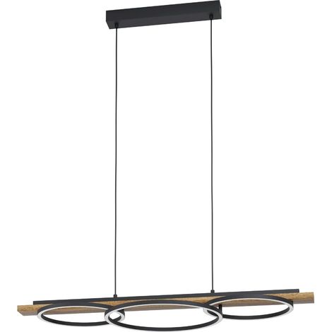 Suspension luminaire LED, lustre chambre à 3 flammes, plafonnier (1/5)