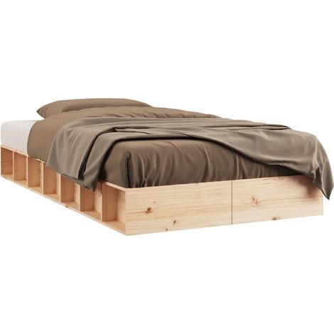 Maison Exclusive - Estructura de cama de madera maciza 100x200 cm (1/5)