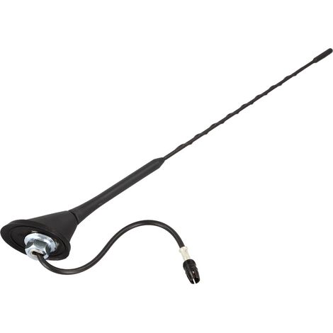 Antenne de toit AM FM style 16V 40cm compatible avec Fiat Panda 03-13