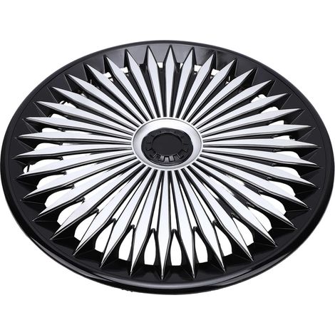 4-teilige Radkappen, 16-Zoll-ABS-Radkappen zum Aufclipsen, stilvolles Design und universelle Passform, für die meisten Fahrzeuge (1/5)
