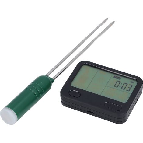 Humidimètre de sol 4 en 1 professionnel haute précision avec pH-mètre, affichage LCD numérique et alarme d'humidité pour jardin, ferme, intérieur et extérieur (1/5)