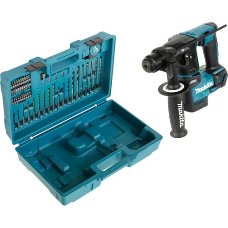 Makita DHR 171 ZX3 Akku Bohrhammer 18 V 1,2 J SDS-Plus Brushless + 65 tlg. Zubehör Set + Koffer - ohne Akku, ohne Ladegerät (1/5)
