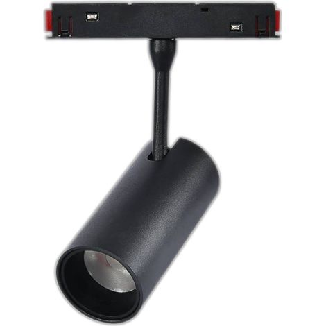 Spot LED Série 16mm 20W pour rail magnétique Noir 48V 3000K - Ledme - LM3619