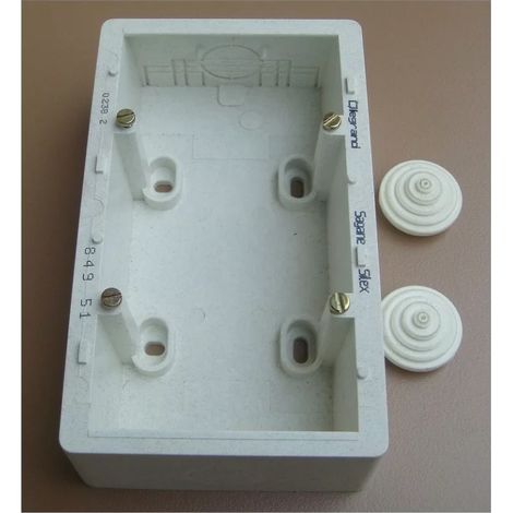 Legrand 084951 Sagane Silex caja de enchufe/interruptor doble