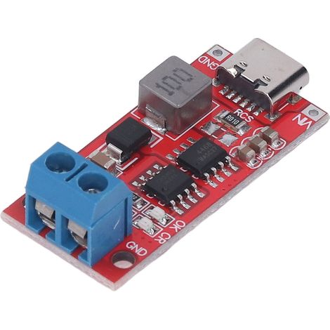 Module chargeur 18650 Li-ion/LiPo avec boost 3V-6V DC, convertisseur élévateur Type-C 1A, inverseur 3S pour batteries rechargeables (1/5)