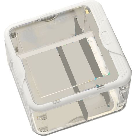 Transparente Acryl-Aufbewahrungsbox, stapelbar, staubdicht für Skulpturen, weiß (1/5)