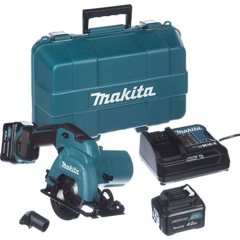 Scie circulaire sans fil Makita HS301DSME 10 8 V 2x4 0 Ah accu.