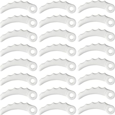 24 replacement plastic blades, replacement blades for 255 mm x 3.6 mm head, plastic blades for Makita 198426-9 (1/4)