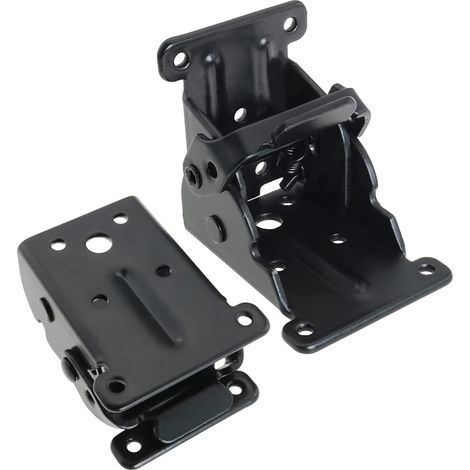 16 bisagras autoblocantes, herrajes para patas plegables, bisagras para patas de muebles plegables para mesas y camas. (1/5)