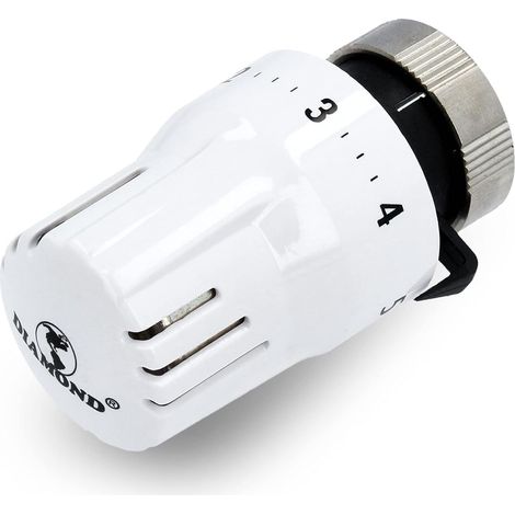 Thermostatkopf M30 x 1,5 Mini Weiß (1/4)
