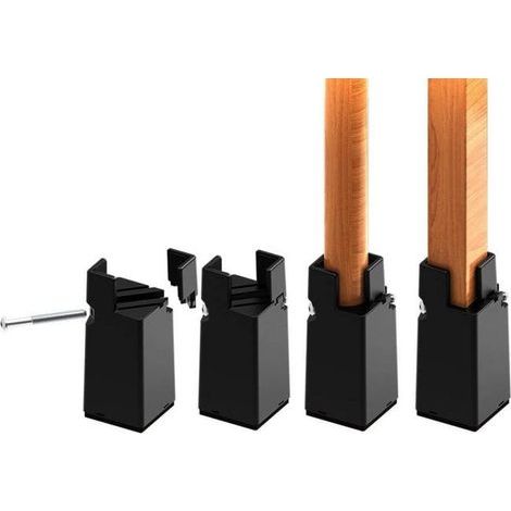 Adjustable furniture riser, 10 cm, sturdy and durable chair leg riser, fits chair legs from 0.8 to 1.6 inches. (1/5)